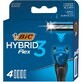 BIC Flex 3 Hybrid, austauschbare Minen, 4 St&#252;ck