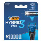 BIC Flex 3 Hybrid, rezerve interschimbabile, 8 bucăți