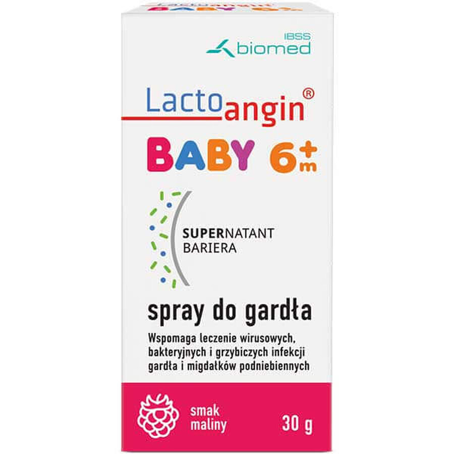 Lactoangin Baby, Rachenspray, Himbeergeschmack, ab 6 Monaten, 30 g