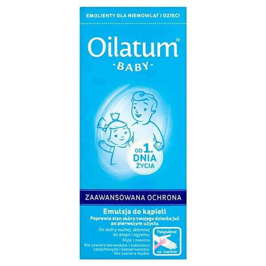 Oilatum Baby Advanced Protection, bademulsie vanaf dag 1 van het leven, 250 ml