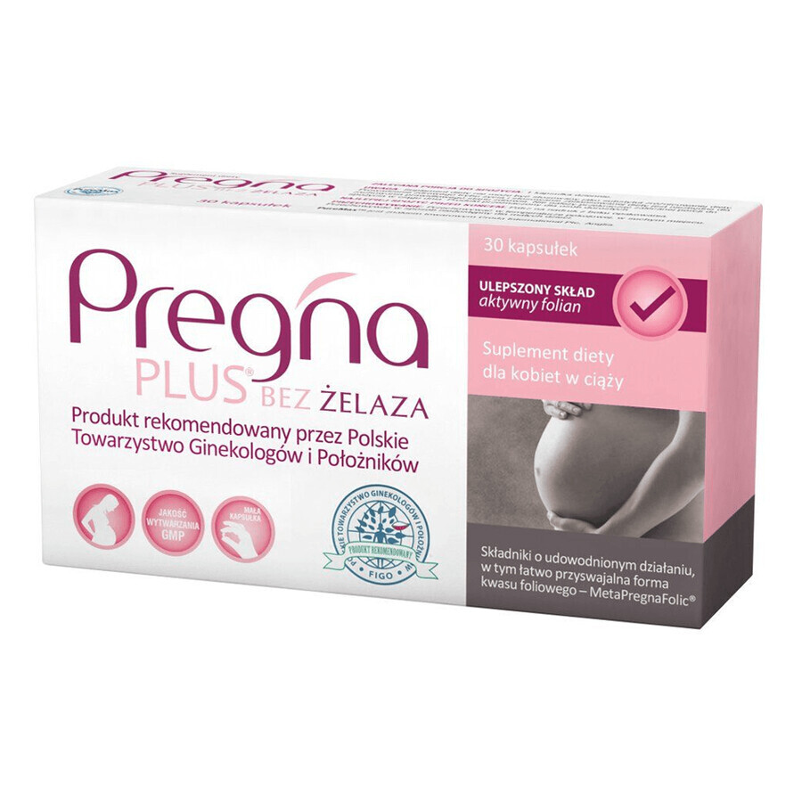 Pregna Plus Eisenfrei, für Schwangere, 30 Kapseln