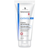 Seboradin Ichthyol, Anti-Schuppen-Shampoo und Duschgel 2in1, für empfindliche und atopische Haut, 200 ml