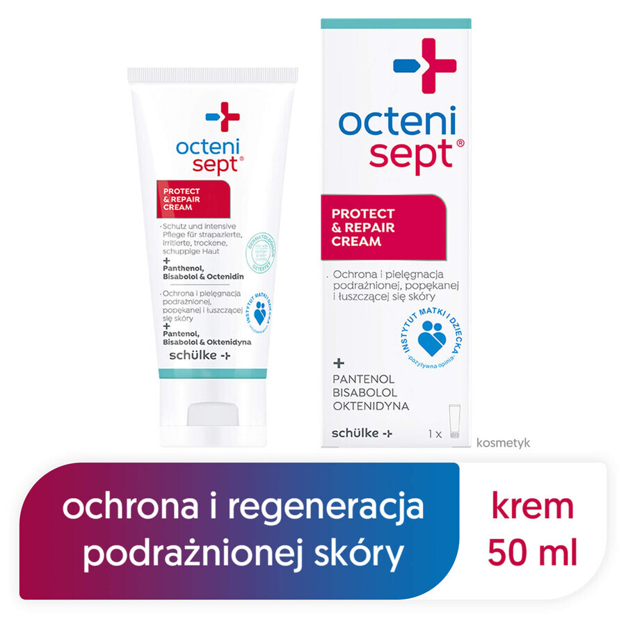 Octenisept Protect&Repair, Creme für gereizte, rissige und schuppende Haut, 50 ml