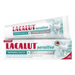 Lacalut Sensitive, Zahnpasta, remineralisierender Zahnschmelz und sanfte Aufhellung, 75 ml