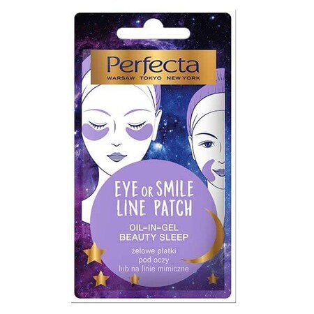 Perfecta Eye o Smile Line Patch, parches de gel para ojos o líneas de expresión, 2 piezas