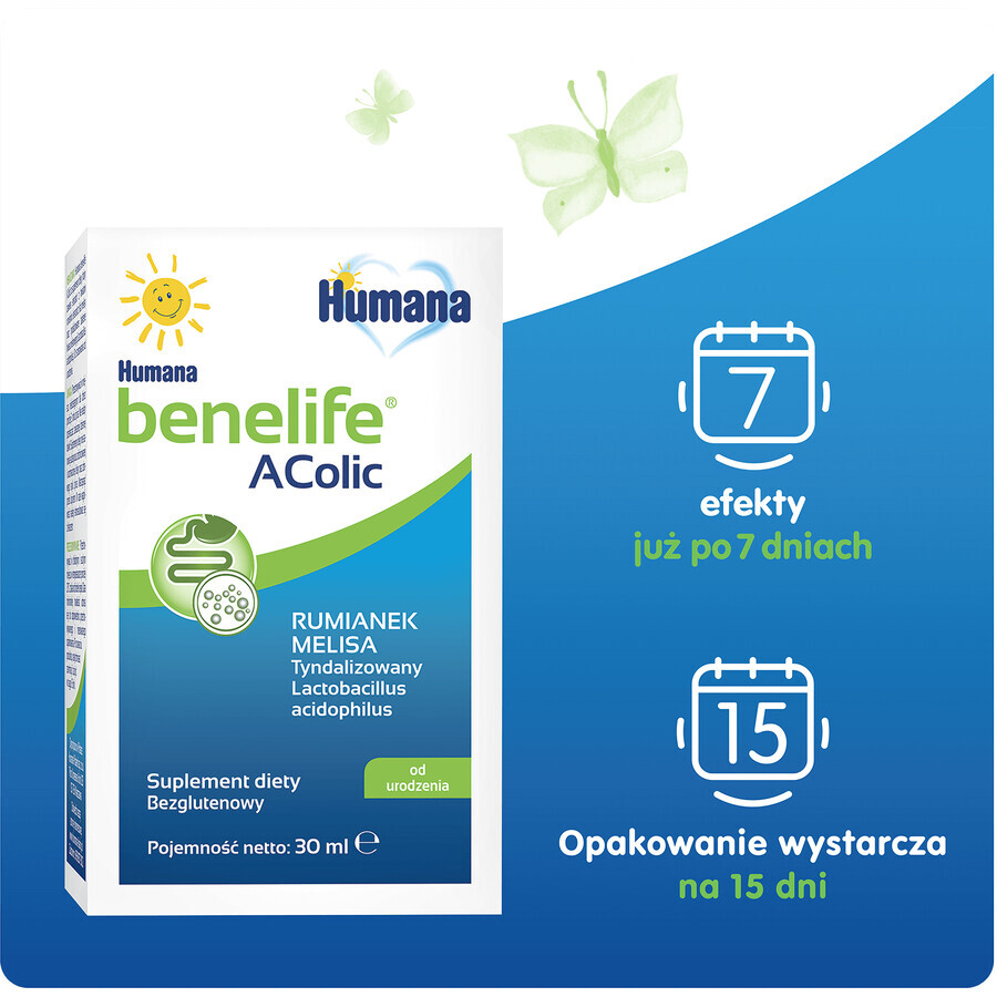 Humana Benelife Acolic, von Geburt an, 30 ml