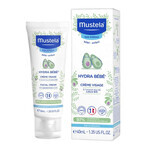 Mustela Sun set, Baby on the go - piel normal, loción de protección solar, SPF 50+, 40 ml + Hydra Bebe, crema facial, 40 ml