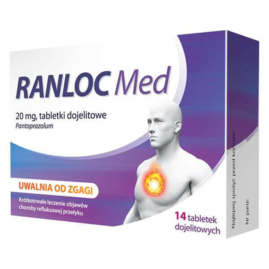 Ranloc Med 20 mg, 14 enterale Tabletten