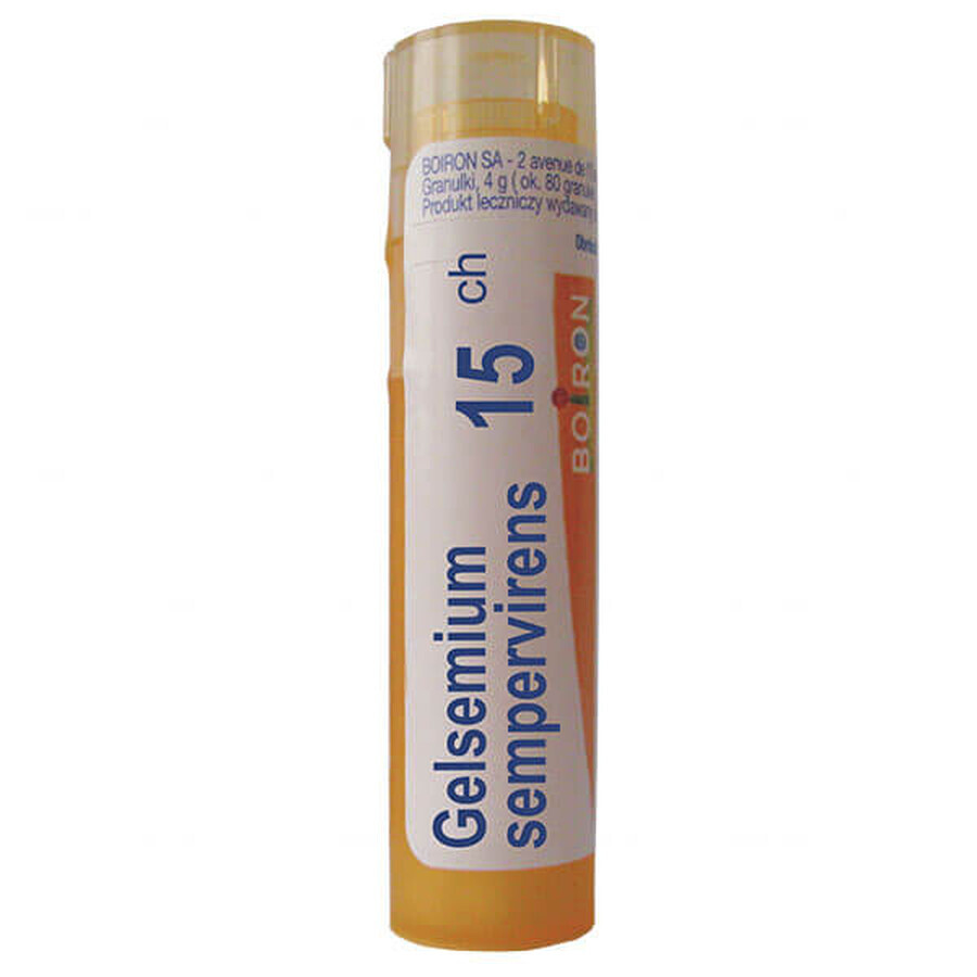 Boiron, Gelsemium sempervirens 15 CH, granule, 4 g