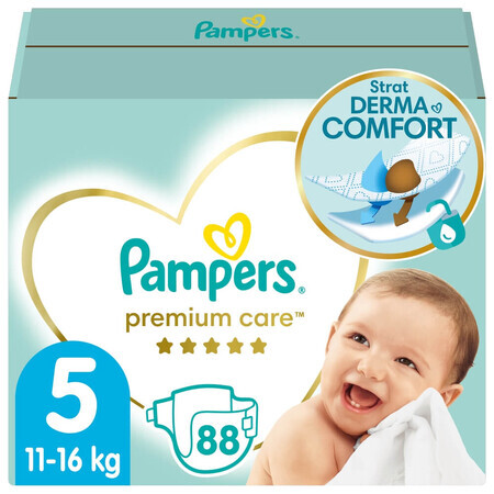 Pampers Premium Care, Windeln Größe 5, 11-16 kg, 88 Stück