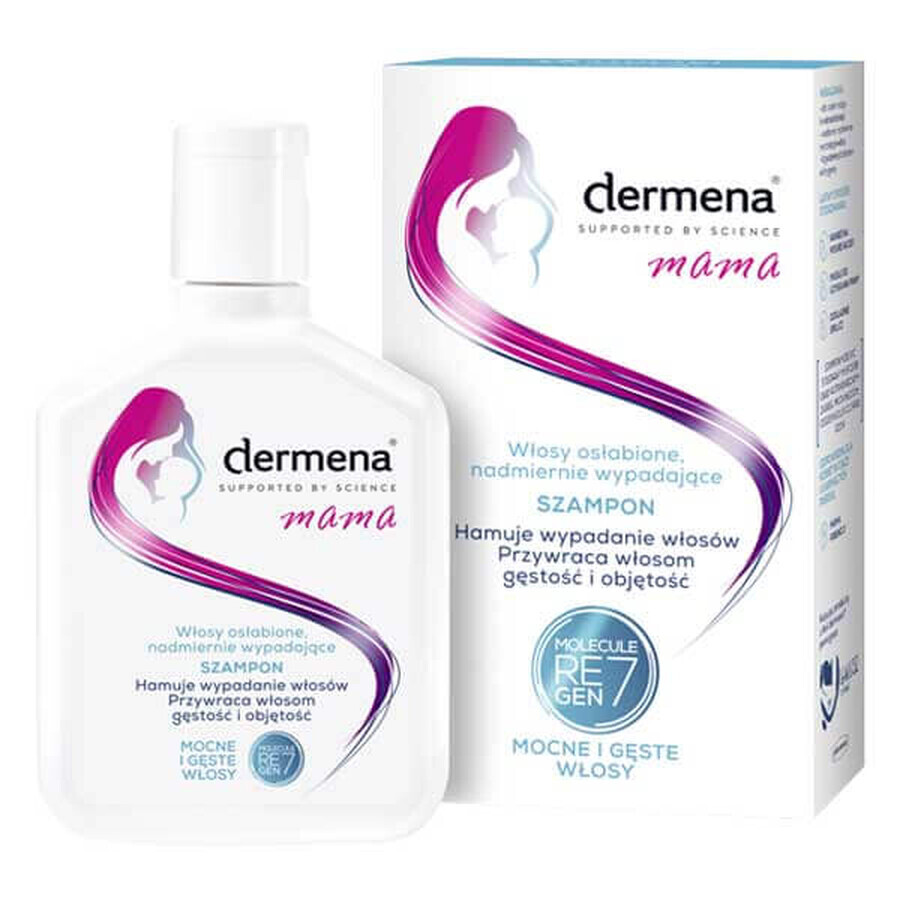 Dermena Mama, Kräftigendes Shampoo für geschwächtes, übermäßig fallendes Haar, 200 ml