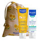 Mustela Sun set, Baby on the go - atopiegef&#228;hrdete Haut, Sonnenschutzmilch, SPF 50, 40 ml + Stelatopia, Gesichtscreme, 40 ml