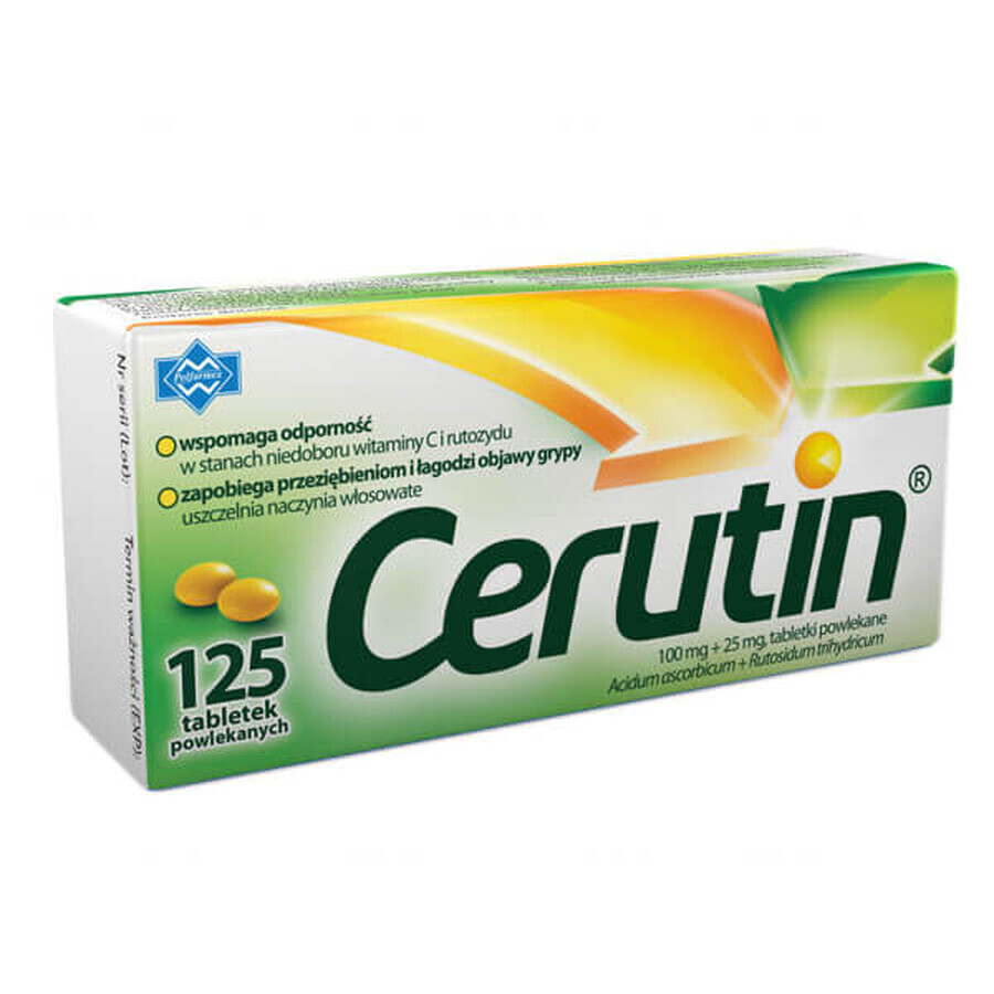 Cerutin 100 mg + 25 mg, 125 comprimés 