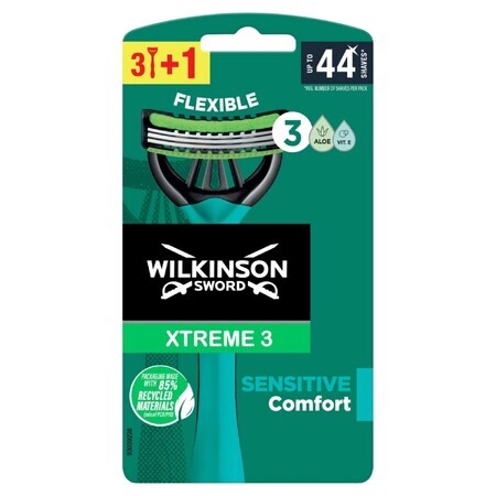 Wilkinson Sword Xtreme3 Sensitive Disposable Razor Blades 4 pcs