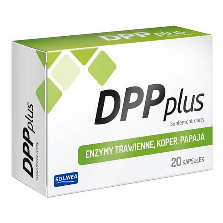 DPP Plus, Verdauungsenzyme, Dill, Papaya, 20 Kapseln KURZFRISTIGE