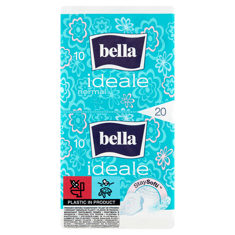 Bella Ideale, StaySofti sanitary towels with wings, ultra-thin, normal, 20 pcs