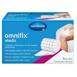 Omnifix Elastisch, vlieslijm voor het fixeren van verbanden, 10 cm x 5 m, 1 stuk