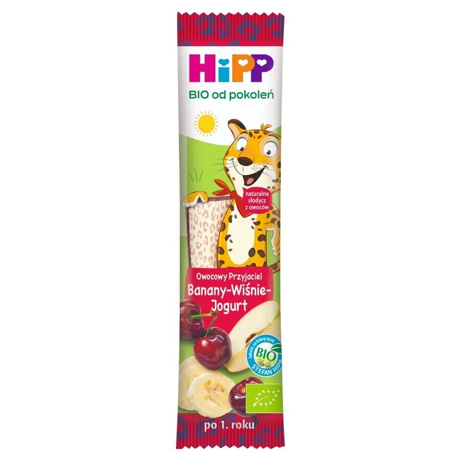 HiPP Fruchtfreund, Bio-Riegel, Banane-Kirsche-Joghurt, nach 1 Jahr, 23 g