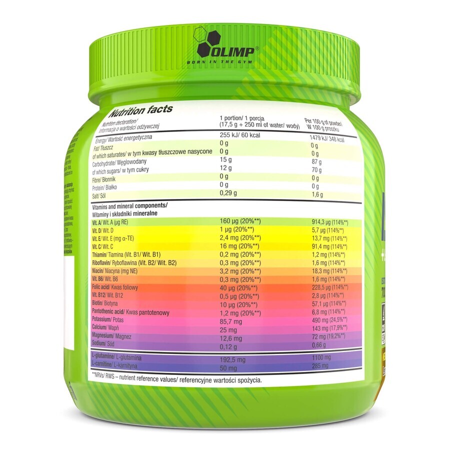 Olimp Iso Plus + L-Carnitin, Zitronengeschmack, 700 g