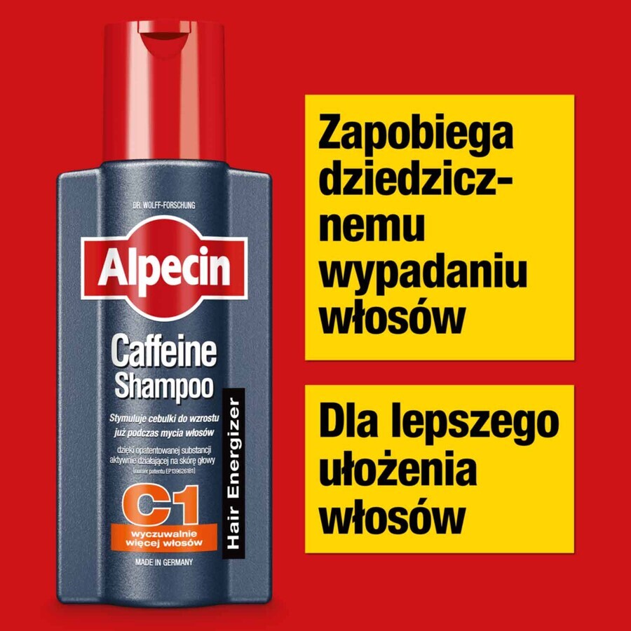 Alpecin Caffeine, șampon de păr C1, 250 ml