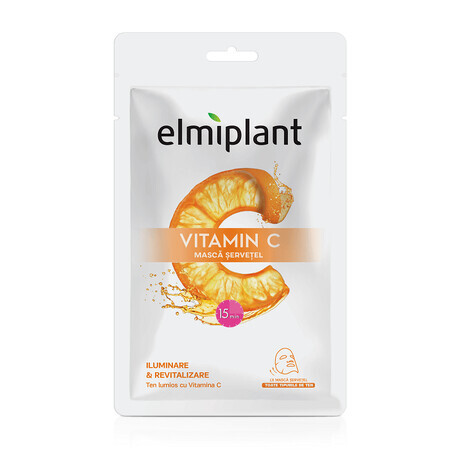 Aufhellende und revitalisierende Vitamin-C-Maske, 20 ml, Elmiplant
