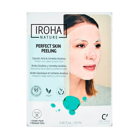 Gesichtsmaske mit Glykolsäure-Peeling, 23 ml, Iroha