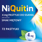 NiQuitin 4 mg, gusto menta piperita, 72 pastiglie