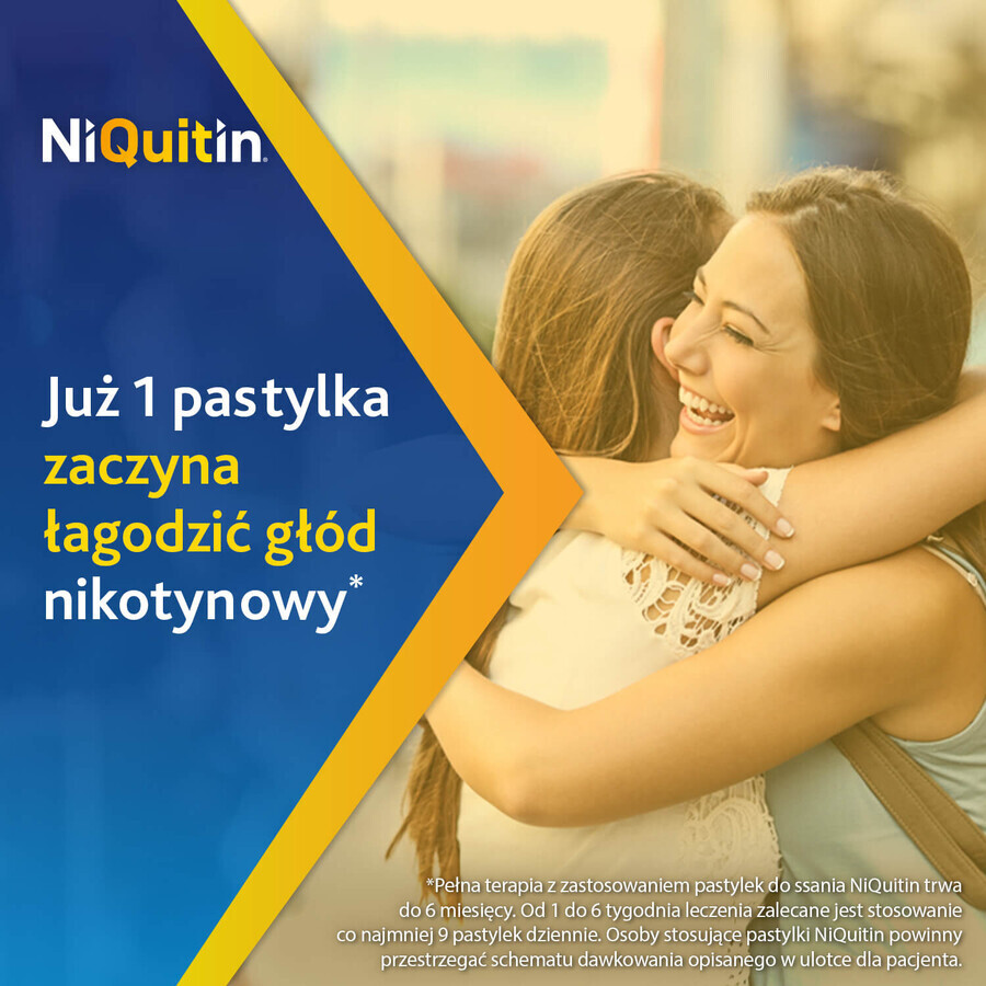 NiQuitin 2 mg, Pfefferminzgeschmack, 72 Lutschtabletten