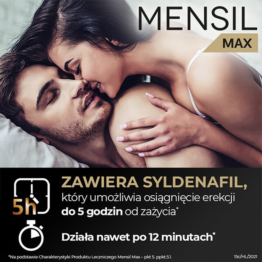 Mensil Max 50 mg, 4 Kautabletten