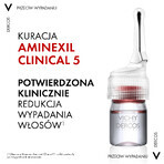 Vichy Dercos Aminexil Clinical 5, Haarausfallbehandlung für Frauen, 6 ml x 21 Ampullen