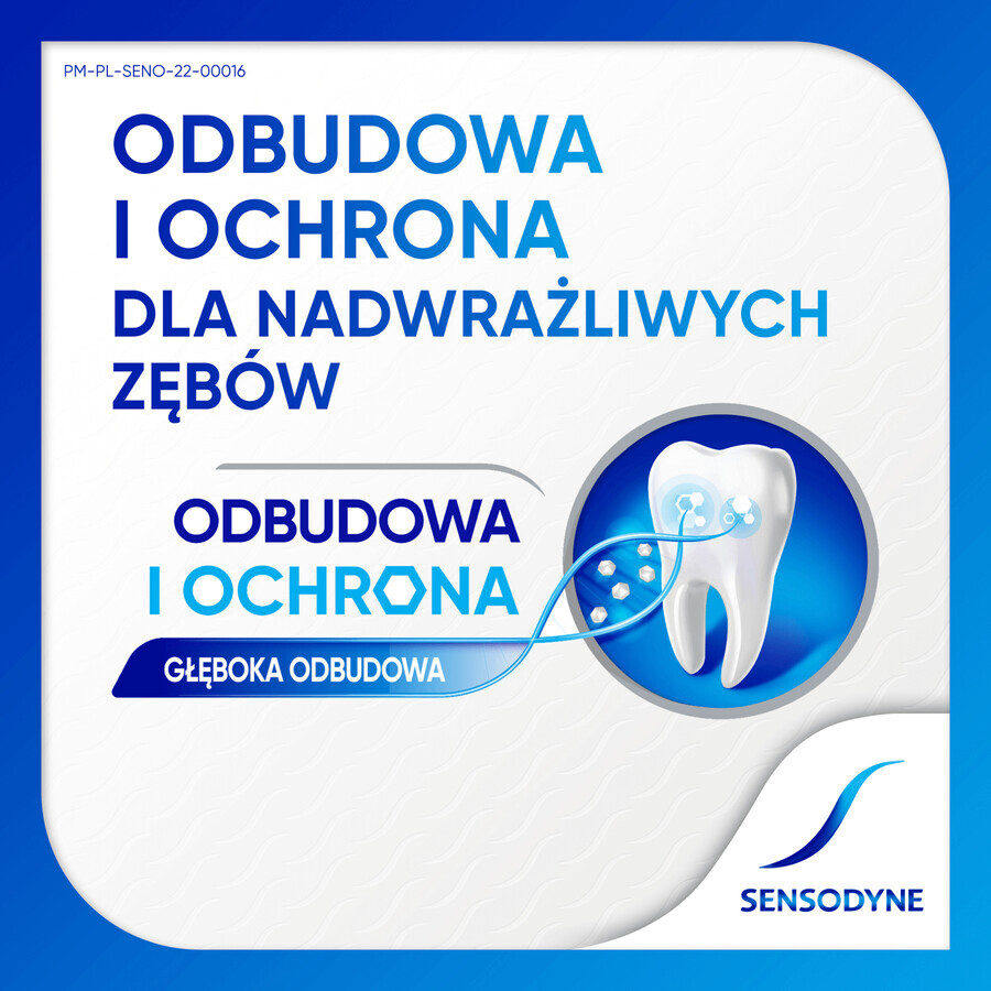 Sensodyne Restoration and Protection Whitening, aufhellende Zahnpasta für überempfindliche Zähne, 75 ml