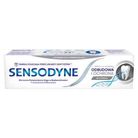 Sensodyne Restoration and Protection Whitening, aufhellende Zahnpasta für überempfindliche Zähne, 75 ml