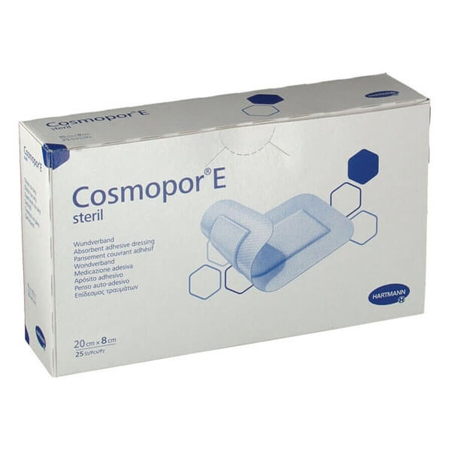 Cosmopor E, chirurgisch wondverband, steriel, 20 cm x 8 cm, 25 st.