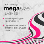 Eveline Cosmetics Mega Size Lashes, verlängernde und verdichtende Wimperntusche, schwarz, 10 ml