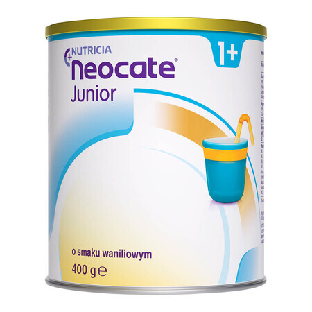 Neocate Junior, für Kinder mit Kuhmilcheiweißallergie und komplexer Unverträglichkeit, ab 1 Jahr, Vanillegeschmack, 400 g