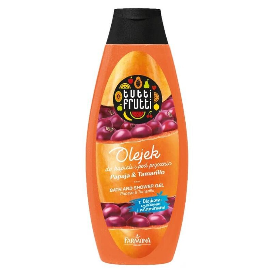 Farmona Tutti Frutti, Bade- und Duschöl, Papaya-Tamarillo, 425 ml