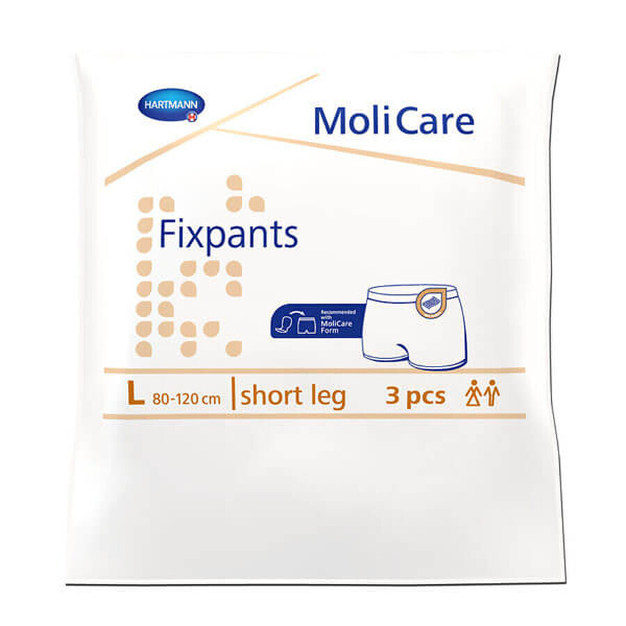 MoliCare Fixpants, Netz-Höschen, stützend, Größe L, 80-120 cm, 3 Stück