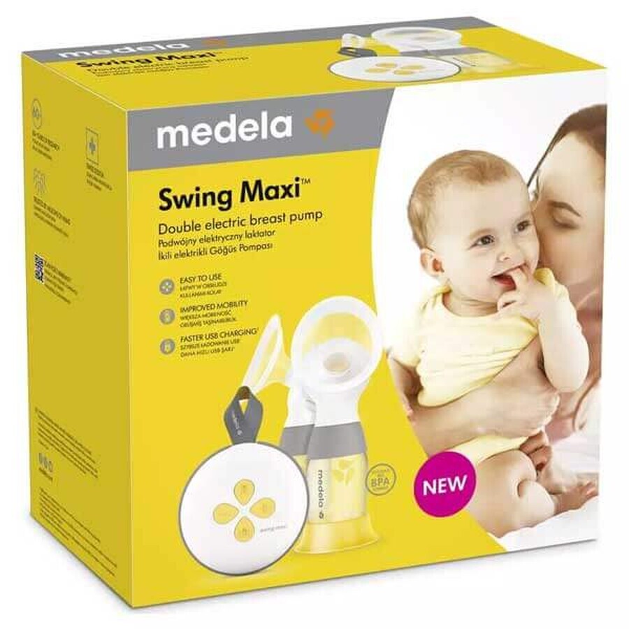 Medela Swing Maxi, elektrische Milchpumpe für zwei Brüste, zweiphasig, 1 Stk.