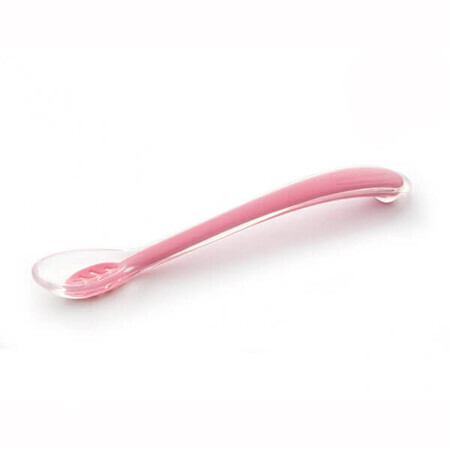 Canpol Baby's, voedingslepel, silicone, roze, 51/010, vanaf 4 maanden, 1 stuk