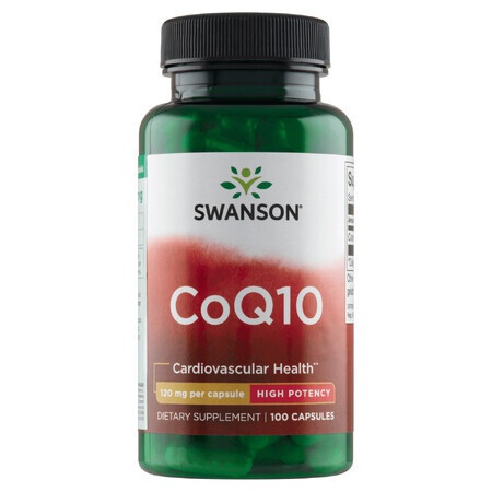 Swanson CoQ10, coenzyme Q10 120 mg, 100 gélules