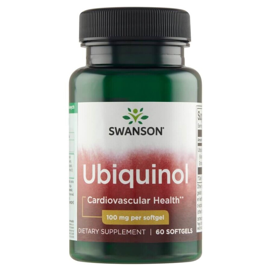 Swanson Ubiquinol, ubiquinol 100 mg, 60 capsules