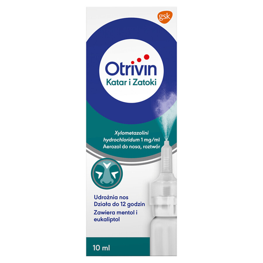 Otrivin Nasenspray abschwellend 1 mg/ 1 ml, Nasenspray, 10 ml