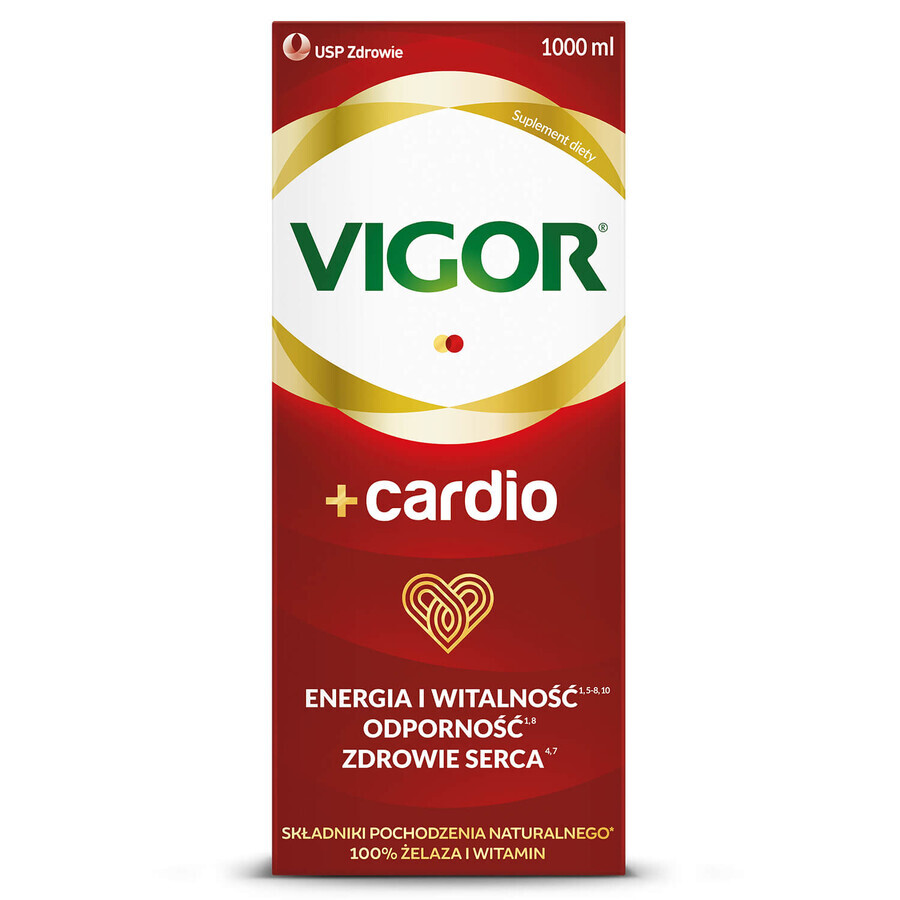 Vigor+ Cardio, alkoholfreies Tonikum, 1000 ml