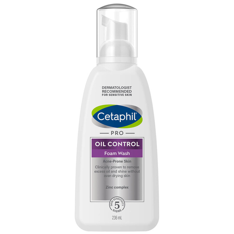 Cetaphil Pro Oil Control, Gesichtsreinigungsschaum, zu Akne neigende Haut, 236 ml