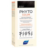 Phyto Color, Haarfärbemittel, 3 dunkle Kastanie, 50 ml