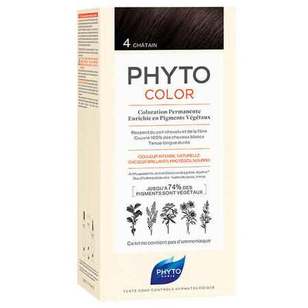 Phyto Color, Haarfärbemittel, 4 Kastanien, 50 ml