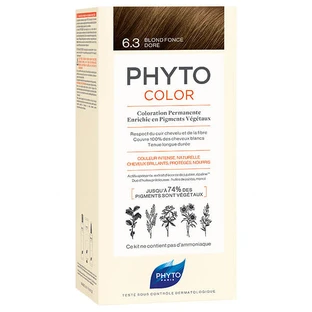 Phyto Color, vopsea de păr, 6.3 blond auriu închis, 50 ml