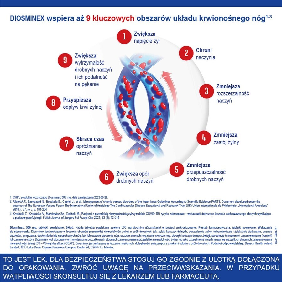 Diosminex 500 mg, 60 comprimate