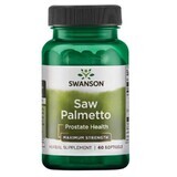 Swanson Saw Palmetto 320 mg, sabal palm, 60 capsule gel