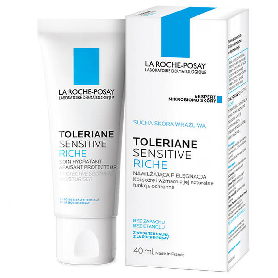 La Roche-Posay Toleriane Sensitive Riche, Feuchtigkeitspflege für empfindliche Haut, 40 ml